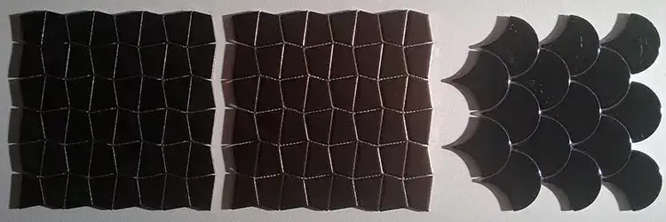 Revestimento parede irregular Portinari Ritmos preto marrom Revestimento parede irregular Portinari Ritmos preto marrom
