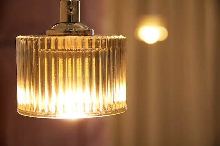 Luminária tipo pendente para leitura pendente de vidro para iluminação pontual